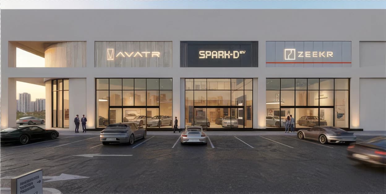 صالة عرض Sparkd-EV في القاهرة الجديدة للسيارات الكهربائية الفاخرة